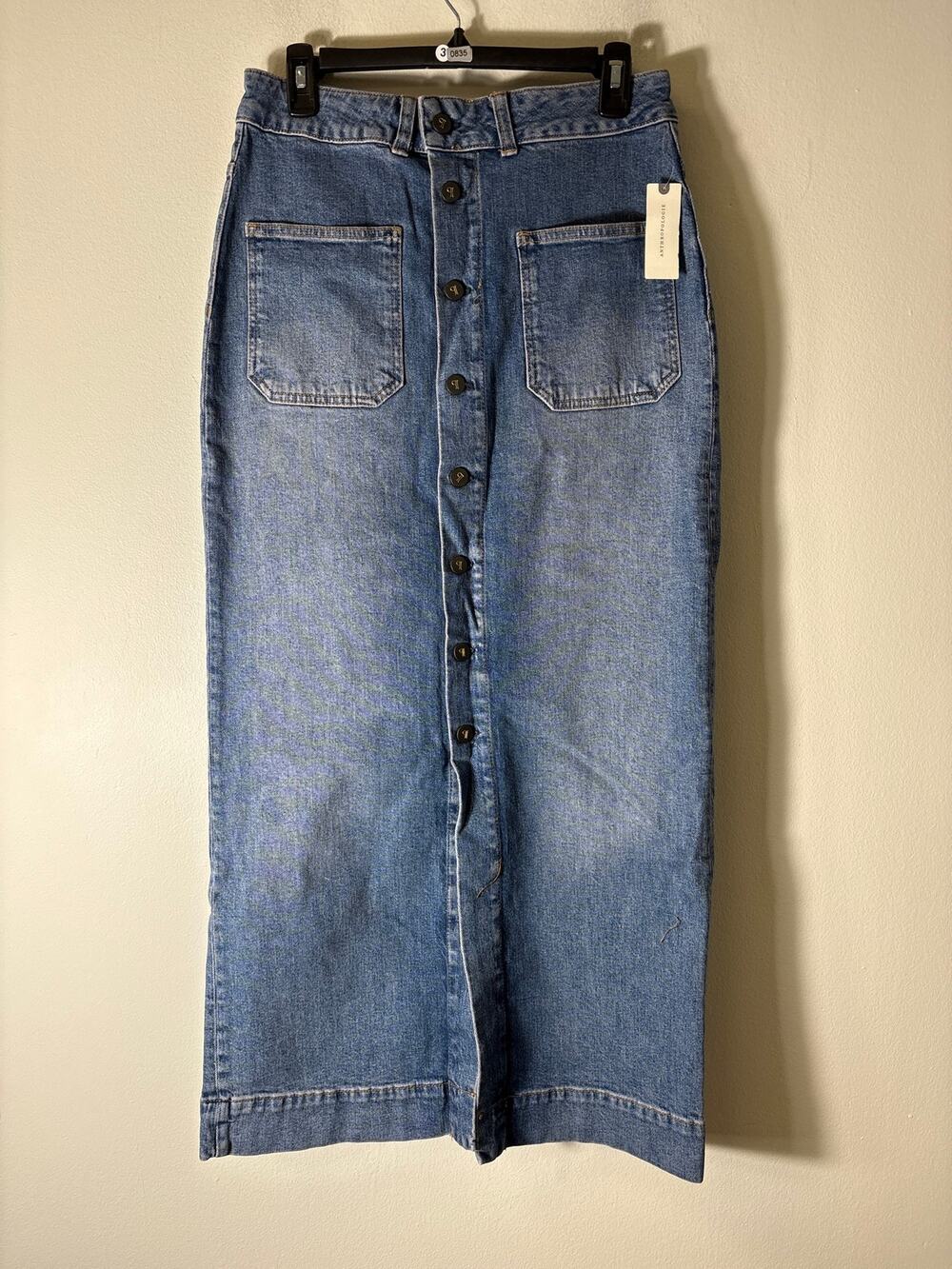 NWT Pilcro Denim Maxi Skirt Sz L